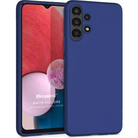 Microsonic Samsung Galaxy A13 4G Matte Silicone Lacivert Kılıf