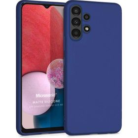 Microsonic Samsung Galaxy A13 4G Matte Silicone Lacivert Kılıf