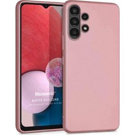 Microsonic Samsung Galaxy A13 4G Matte Silicone Rose Gold Kılıf
