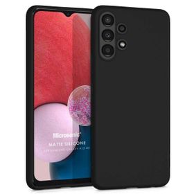 Microsonic Samsung Galaxy A13 4G Matte Silicone Siyah Kılıf