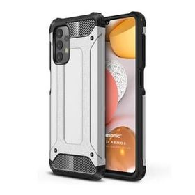 Microsonic Samsung Galaxy A13 4G Rugged Armor Gümüş Kılıf