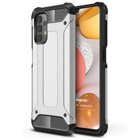 Microsonic Samsung Galaxy A13 4G Rugged Armor Gümüş Kılıf
