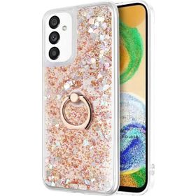 Microsonic Samsung Galaxy A13 5G Glitter Liquid Holder Gold Kılıf
