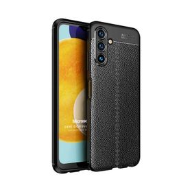 Microsonic Samsung Galaxy A13 Deri Dokulu Silikon Lacivert Kılıf