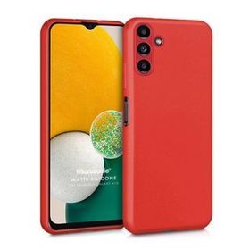 Microsonic Samsung Galaxy A13 Matte Silicone Kırmızı Kılıf