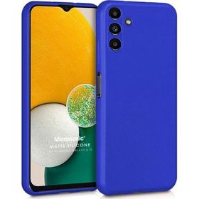 Microsonic Samsung Galaxy A13 Matte Silicone Mavi Kılıf