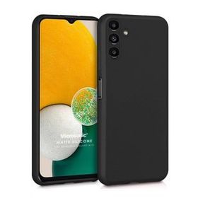 Microsonic Samsung Galaxy A13 Matte Silicone Siyah Kılıf