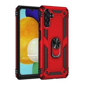Microsonic Samsung Galaxy A13 Military Ring Holder Kırmızı Kılıf