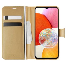 Microsonic Samsung Galaxy A14 Delux Leather Wallet Cep Telefonu Kılıfı