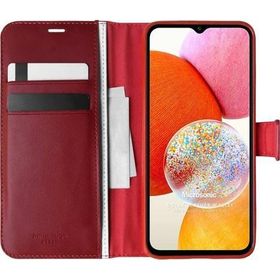 Microsonic Samsung Galaxy A14 Delux Leather Wallet Kırmızı Kılıf