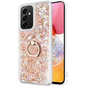 Microsonic Samsung Galaxy A14 Glitter Liquid Holder Gold Kılıf