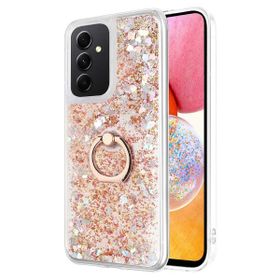 Microsonic Samsung Galaxy A14 Glitter Liquid Holder Gold Kılıf