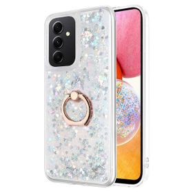 Microsonic Samsung Galaxy A14 Glitter Liquid Holder Gümüş Kılıf
