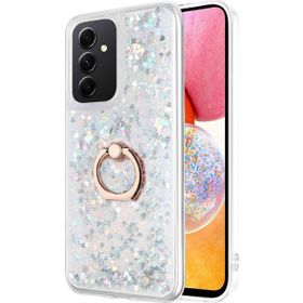Microsonic Samsung Galaxy A14 Glitter Liquid Holder Gümüş Kılıf