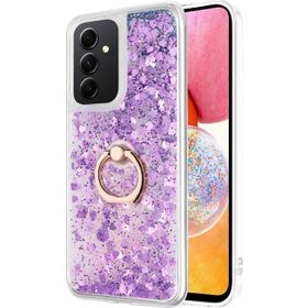 Microsonic Samsung Galaxy A14 Glitter Liquid Holder Mor Kılıf