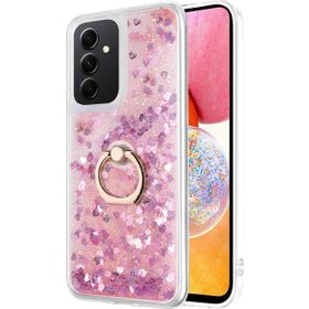 Microsonic Samsung Galaxy A14 Glitter Liquid Holder Pembe Kılıf