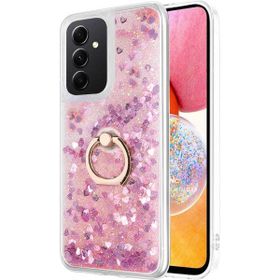 Microsonic Samsung Galaxy A14 Glitter Liquid Holder Pembe Kılıf