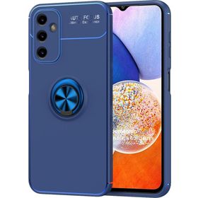 Microsonic Samsung Galaxy A14 Kickstand Ring Holder Lacivert Kılıf