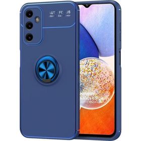 Microsonic Samsung Galaxy A14 Kickstand Ring Holder Lacivert Kılıf