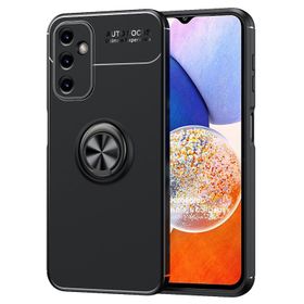 Microsonic Samsung Galaxy A14 Kickstand Ring Holder siyah Kılıf