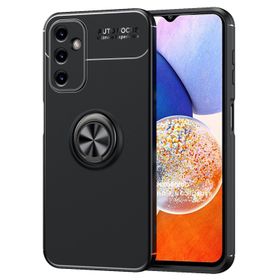 Microsonic Samsung Galaxy A14 Kickstand Ring Holder siyah Kılıf
