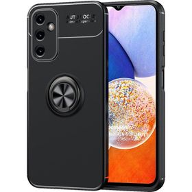 Microsonic Samsung Galaxy A14 Kickstand Ring Holder siyah Kılıf