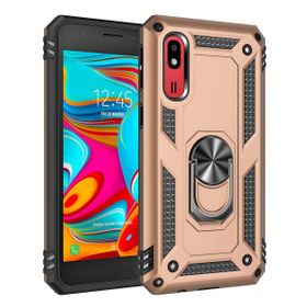 Microsonic Samsung Galaxy A2 Core Military Ring Holder Gold Kılıf
