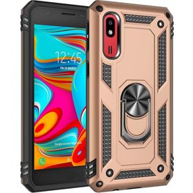 Microsonic Samsung Galaxy A2 Core Military Ring Holder Gold Kılıf