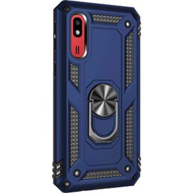 Microsonic Samsung Galaxy A2 Core Military Ring Holder Lacivert Kılıf