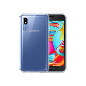 Microsonic Samsung Galaxy A2 Core Transparent Soft Beyaz Şeffaf Kılıf