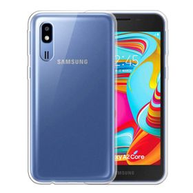 Microsonic Samsung Galaxy A2 Core Transparent Soft Beyaz Şeffaf Kılıf