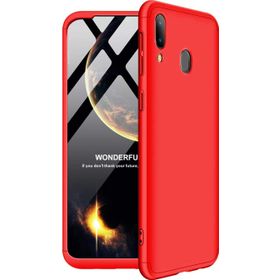Microsonic Samsung Galaxy A20 Double Dip 360 Protective Kırmızı Kılıf