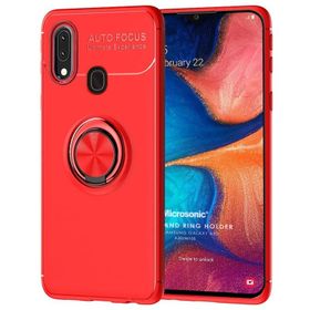 Microsonic Samsung Galaxy A20 Kickstand Ring Holder Kılıf