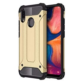 Microsonic Samsung Galaxy A20 Rugged Armor Gold Kılıf