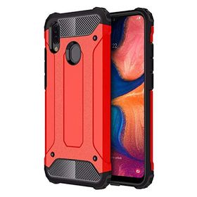 Microsonic Samsung Galaxy A20 Rugged Armor Kırmızı Kılıf