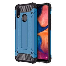 Microsonic Samsung Galaxy A20 Rugged Armor Mavi Kılıf