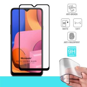 Microsonic Samsung Galaxy A20S Seramik Matte Flexible Siyah Ekran Koruyucu