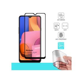 Microsonic Samsung Galaxy A20S Seramik Matte Flexible Siyah Ekran Koruyucu