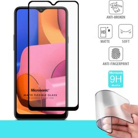Microsonic Samsung Galaxy A20S Seramik Matte Flexible Siyah Ekran Koruyucu