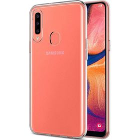 Microsonic Samsung Galaxy A20S Transparent Soft Şeffaf Beyaz Kılıf