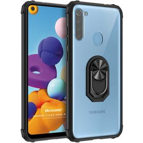 Microsonic Samsung Galaxy A21 Grande Clear Ring Holder Kılıf