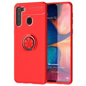 Microsonic Samsung Galaxy A21 Kickstand Ring Holder Kılıf