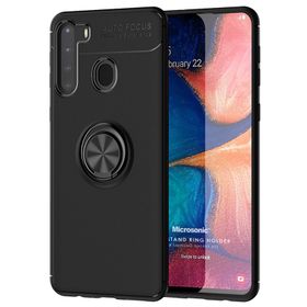 Microsonic Samsung Galaxy A21 Kickstand Ring Holder Kılıf