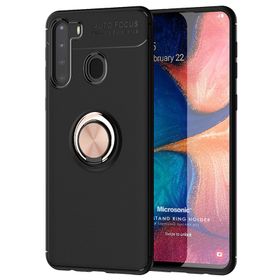 Microsonic Samsung Galaxy A21 Kickstand Ring Holder Kılıf