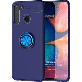 Microsonic Samsung Galaxy A21 Kickstand Ring Holder Kılıf