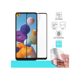Microsonic Samsung Galaxy A21 Seramik Matte Flexible Siyah Ekran Koruyucu