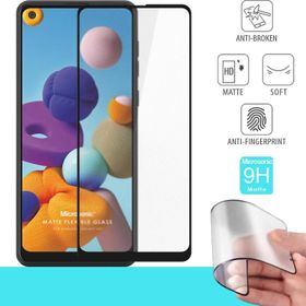 Microsonic Samsung Galaxy A21 Seramik Matte Flexible Siyah Ekran Koruyucu