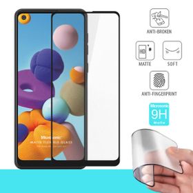 Microsonic Samsung Galaxy A21 Seramik Matte Flexible Siyah Ekran Koruyucu