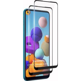 Microsonic Samsung Galaxy A21S Crystal Seramik Nano 2 Adet Siyah Ekran Koruyucu
