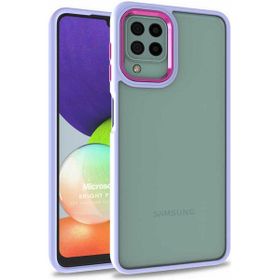 Microsonic Samsung Galaxy A22 4G Bright Planet Lila Kılıf